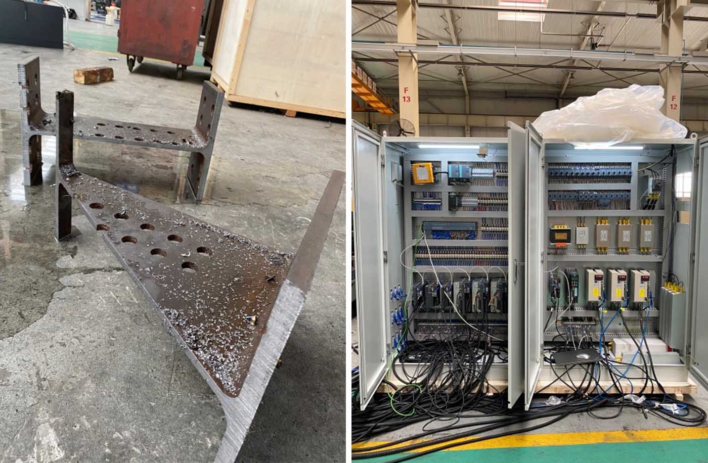 Steel Structure Beam Drilling and Sawing Combined Machine Line7