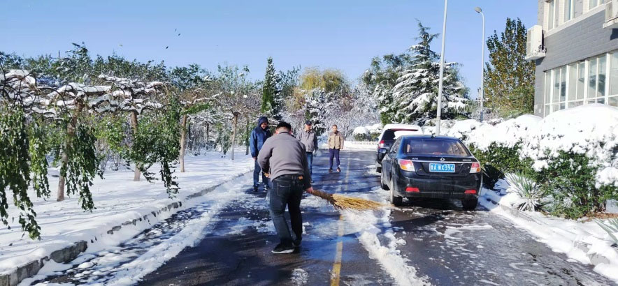 Company employees actively participate in snow removal1